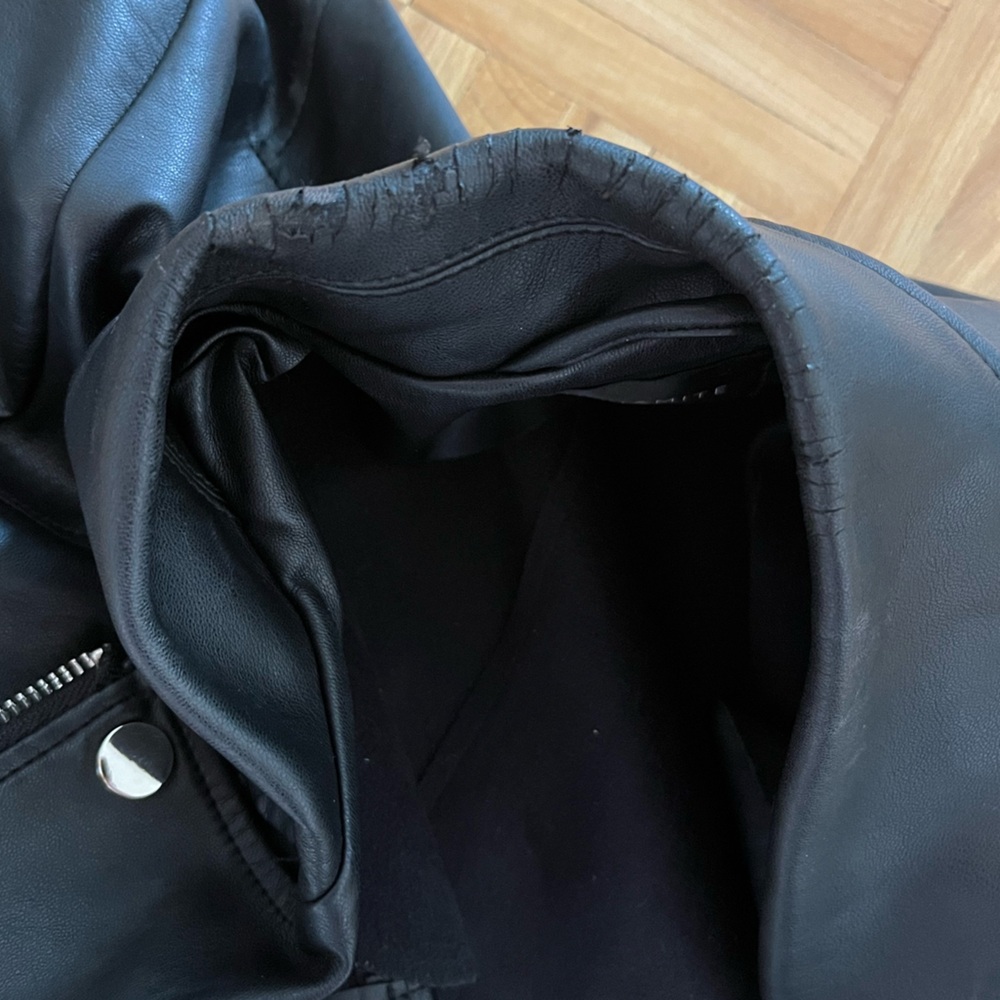 Dynamite faux Black Leather Jacket - Picture 3 of 5